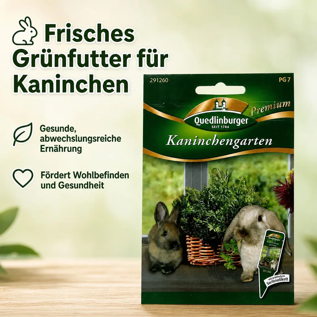 Kaninchenfutter, Kaninchen Garten, Kaninchen Grünfutter Saatmischung