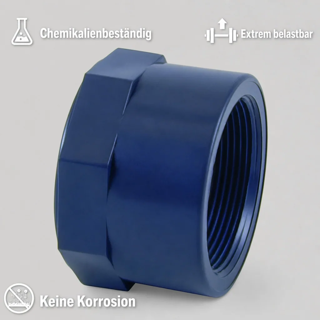 PVC - U Kappe IG 1 1/2" PN10