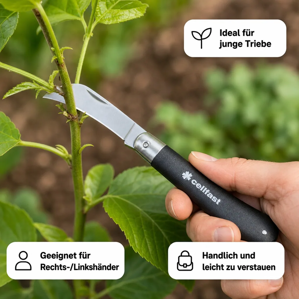 Gartenhippe, Gartenmesser, Baummesser, Gärtnermesser
