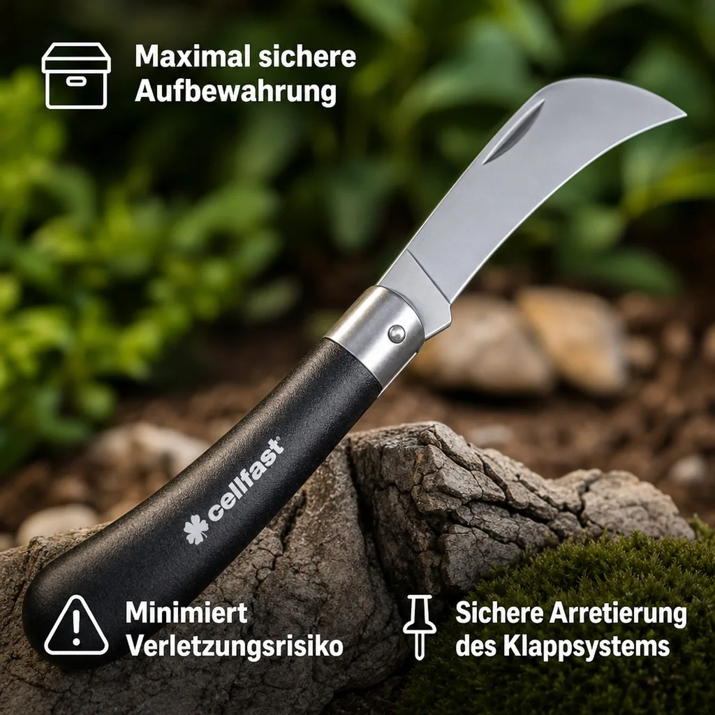 Gartenhippe, Gartenmesser, Baummesser, Gärtnermesser