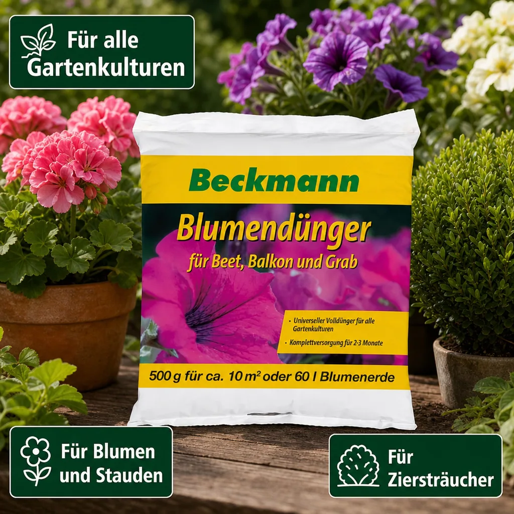Blumendünger für Beet, Balkon und Grab 500g