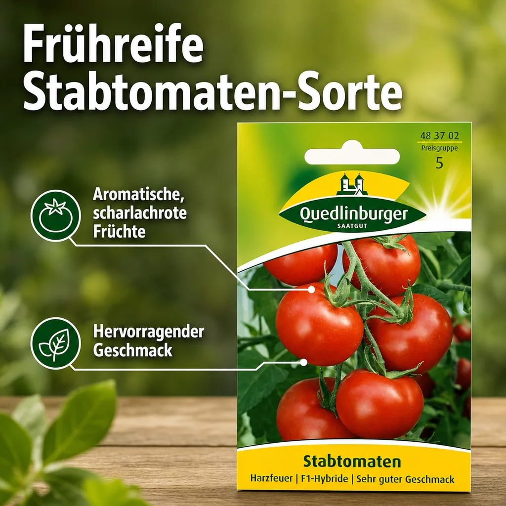 Tomatensamen, Stabtomate Harzfeuer F1