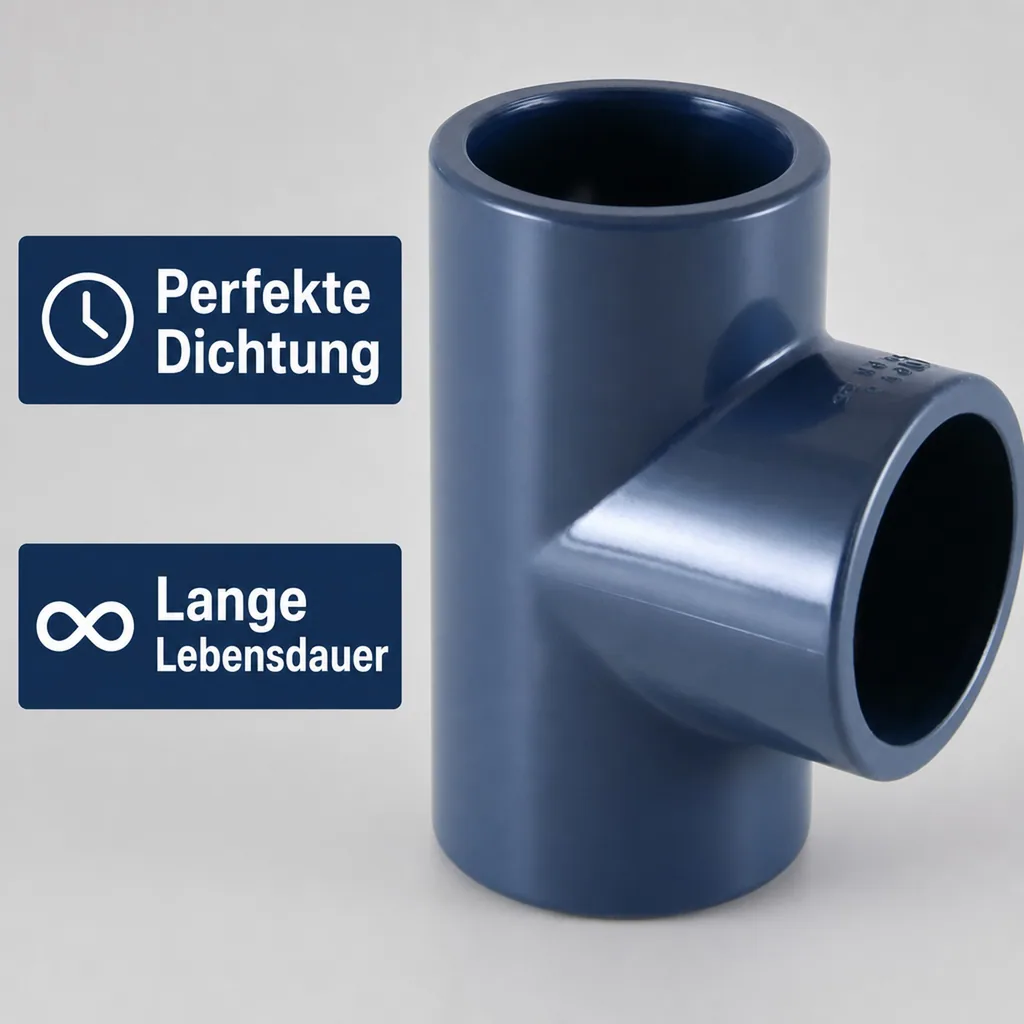PVC Fittinge, PVC T-Stück Muffe 25mm, PN16