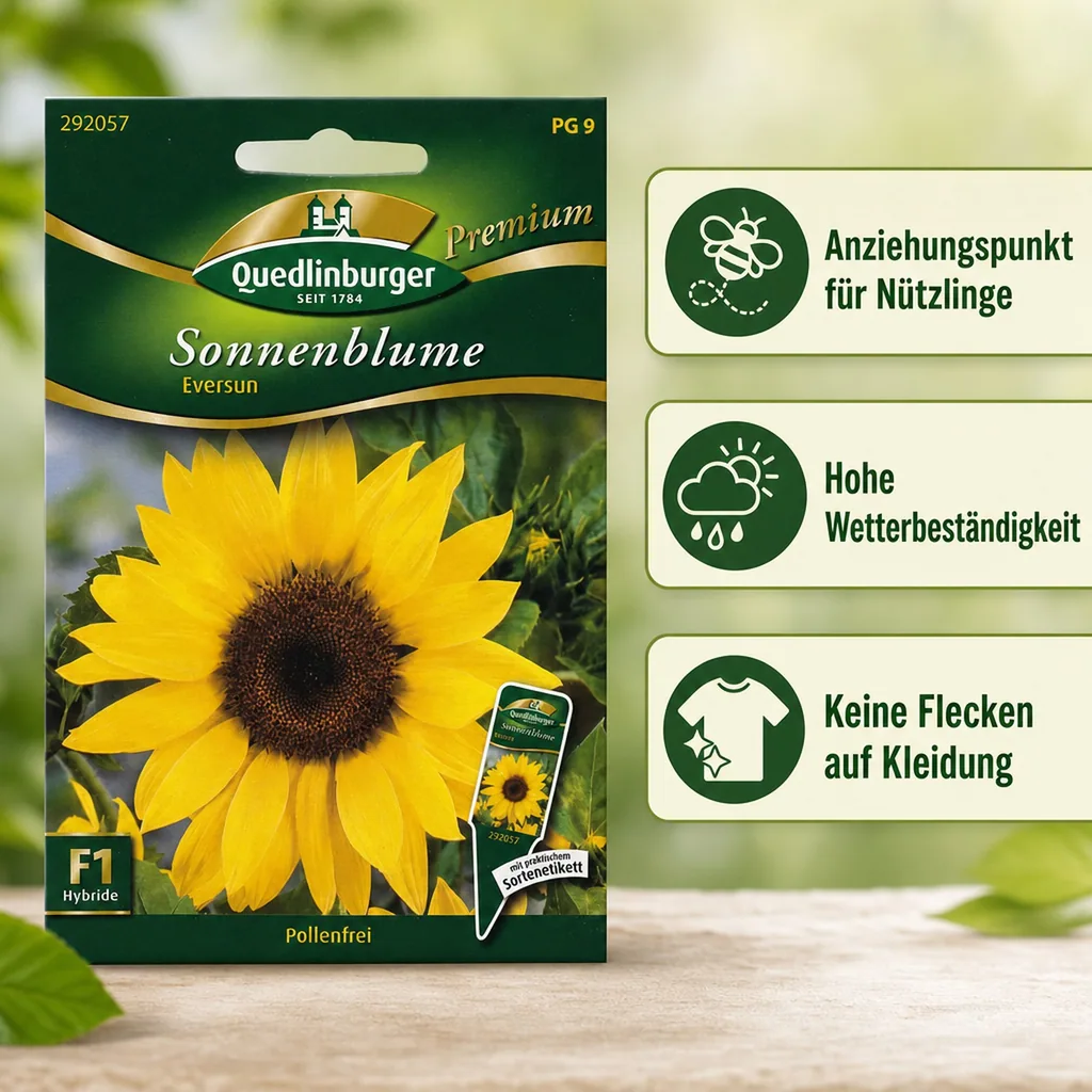 Sonnenblumen, Eversun, pollenfrei, einjährig, Vasenschnitt