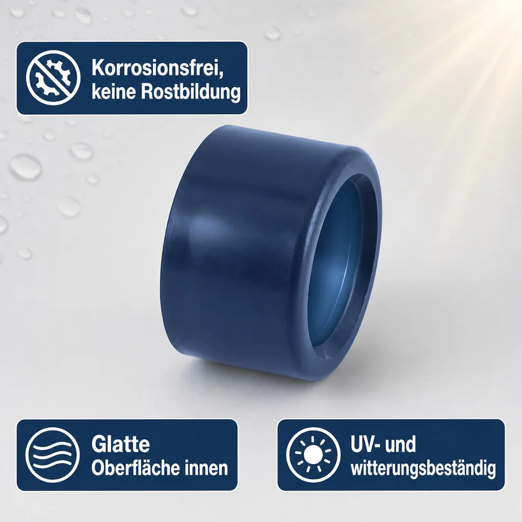 PVC Reduktion kurz 50x32 mm, PN16, PVC-U Fitting, Reduzierstück