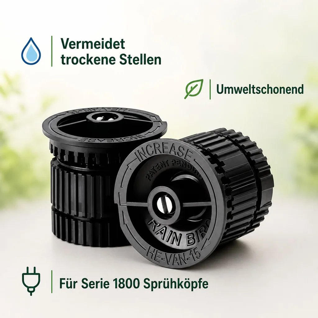 Sprühdüse Garten, Regnerdüse, einstellbar 0-360°, HE-VAN 15