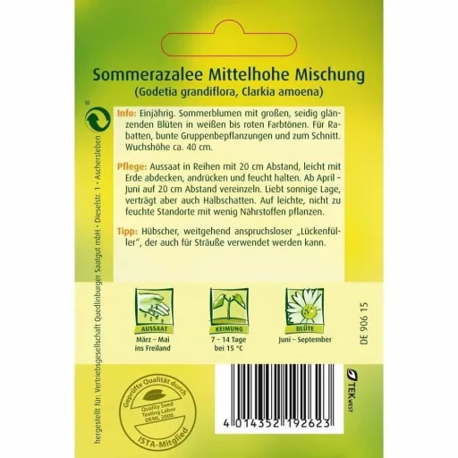 Sommerazalee, Mittelhohe Mischung