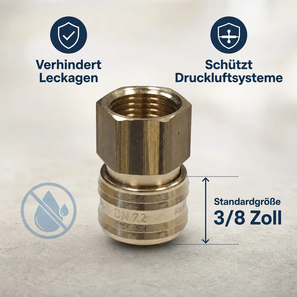 Druckluftkupplung, 3/8 Zoll Innengewinde, Schnellkupplung