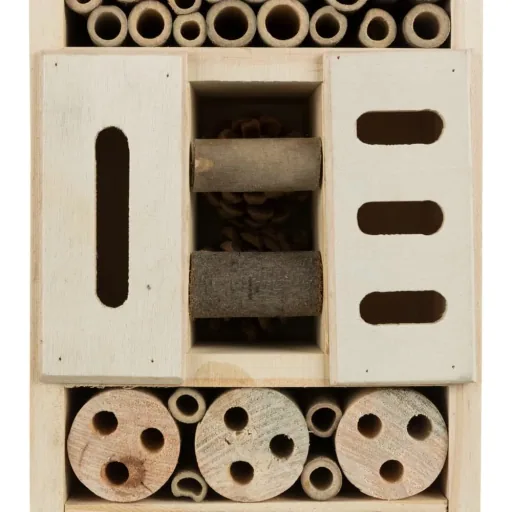 Insektenhotel, Insektenhaus, Nützlingshotel Kiefernholz Schiefer, 18x29x10cm
