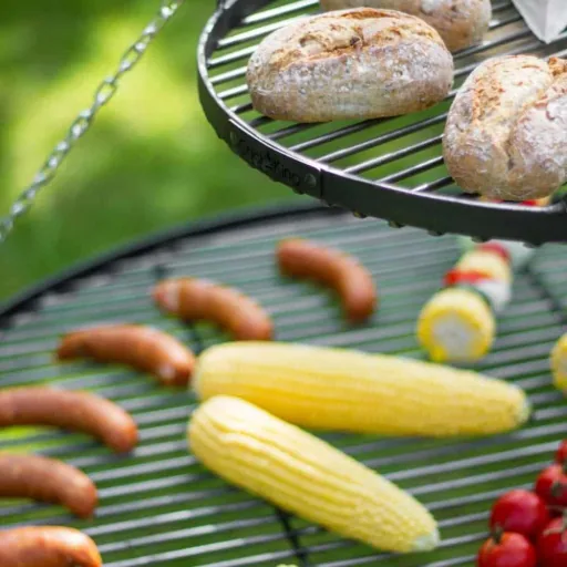 Schwenkgrill, Dreibein Grill, Edelstahl Grillrost, Schwenkgrill Set, 180cm