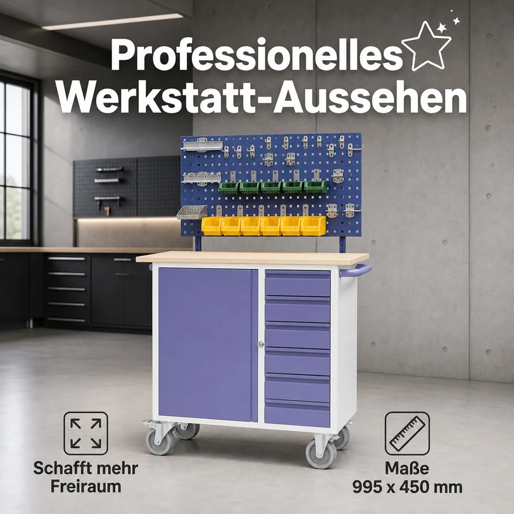Werkzeugwand, Werkstattwagen Zubehör, Lochwand für Werkstatt