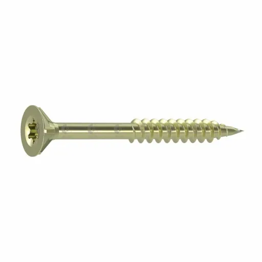 Spanplattenschrauben 3,5 x 40 mm 1000 Stück, Senkkopf, Teilgewinde, Fräsrippen