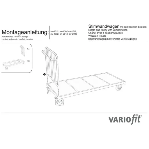 Stirnwandwagen 500 kg, Transportwagen, Werkstattwagen, Typ L