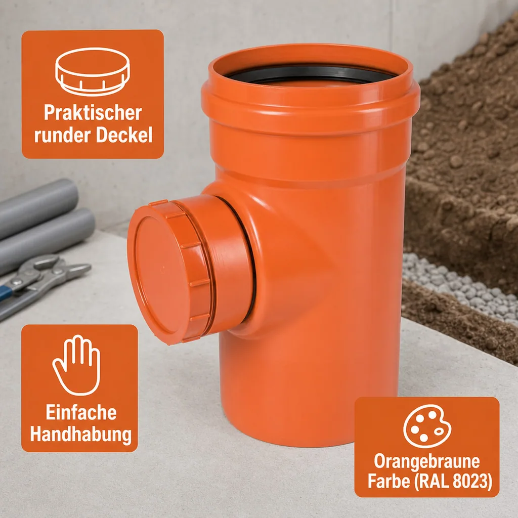 KG Rohr 250, Reinigungsrohr, DN 250, Abwasserrohr