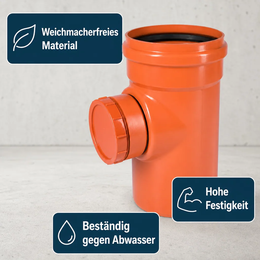 KG Rohr 250, Reinigungsrohr, DN 250, Abwasserrohr