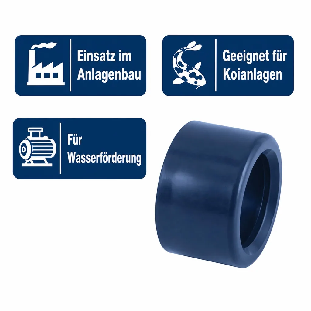 PVC - U Reduktion kurz 40 mm x 20 mm PN16