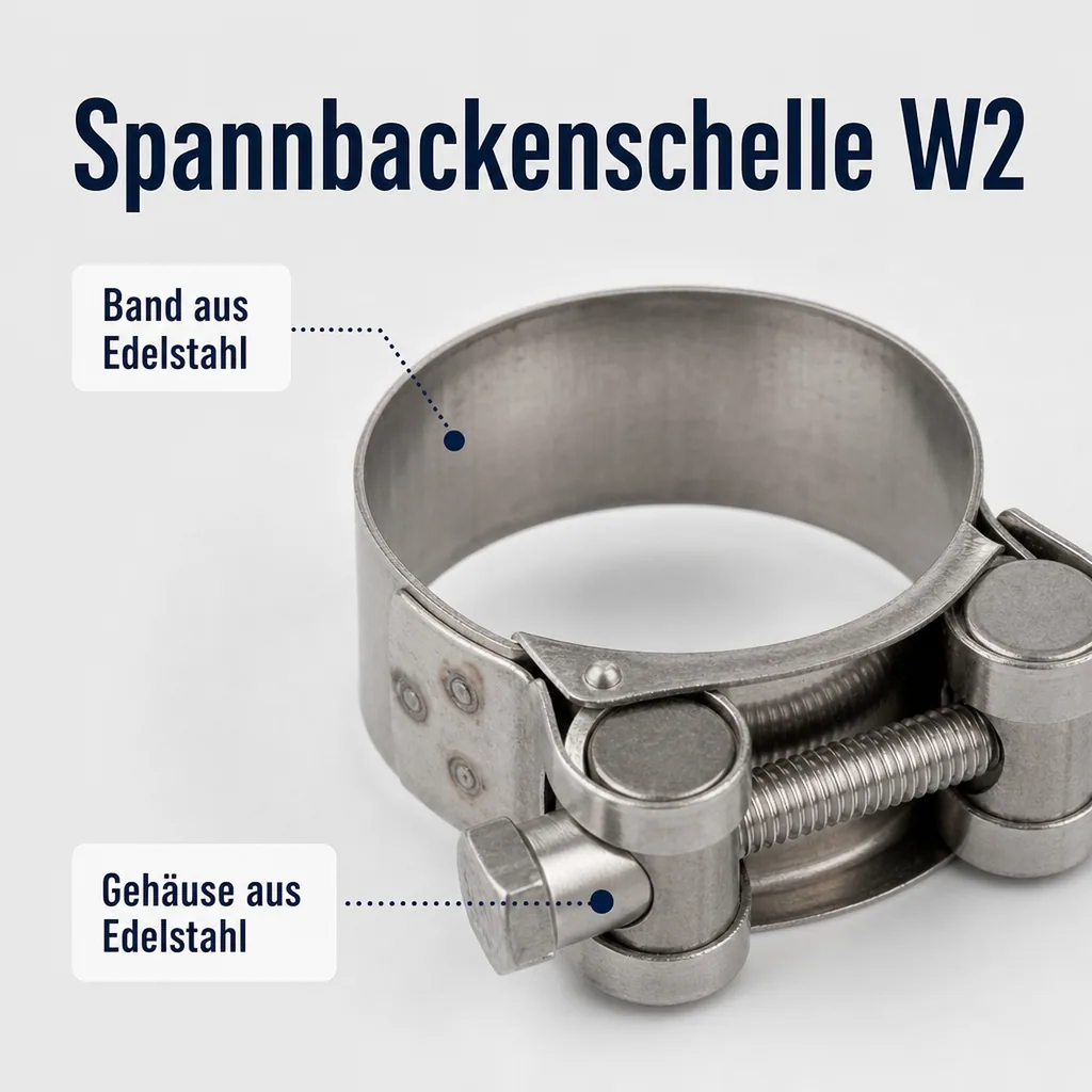W2 Spannbacken-/ Gelenkbolzschellen 52-55mm
