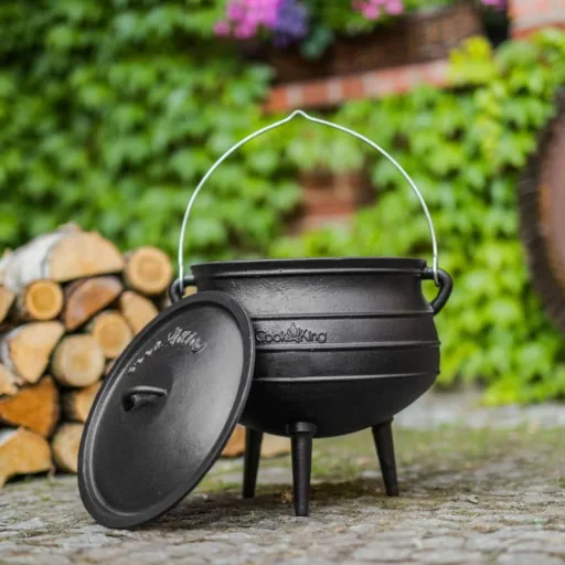 Gusseisenkessel 13L, Feuerkessel, Gulaschkessel, Kessel für offenes Feuer