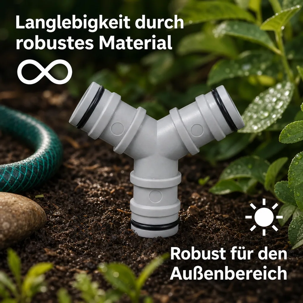 1 Zoll Abzweig, 3 Wege, Schlauchverbinder 1 Zoll
