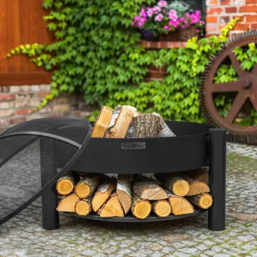 Feuerschale 80 cm, Stahl Feuerschale, Garten, Terrasse