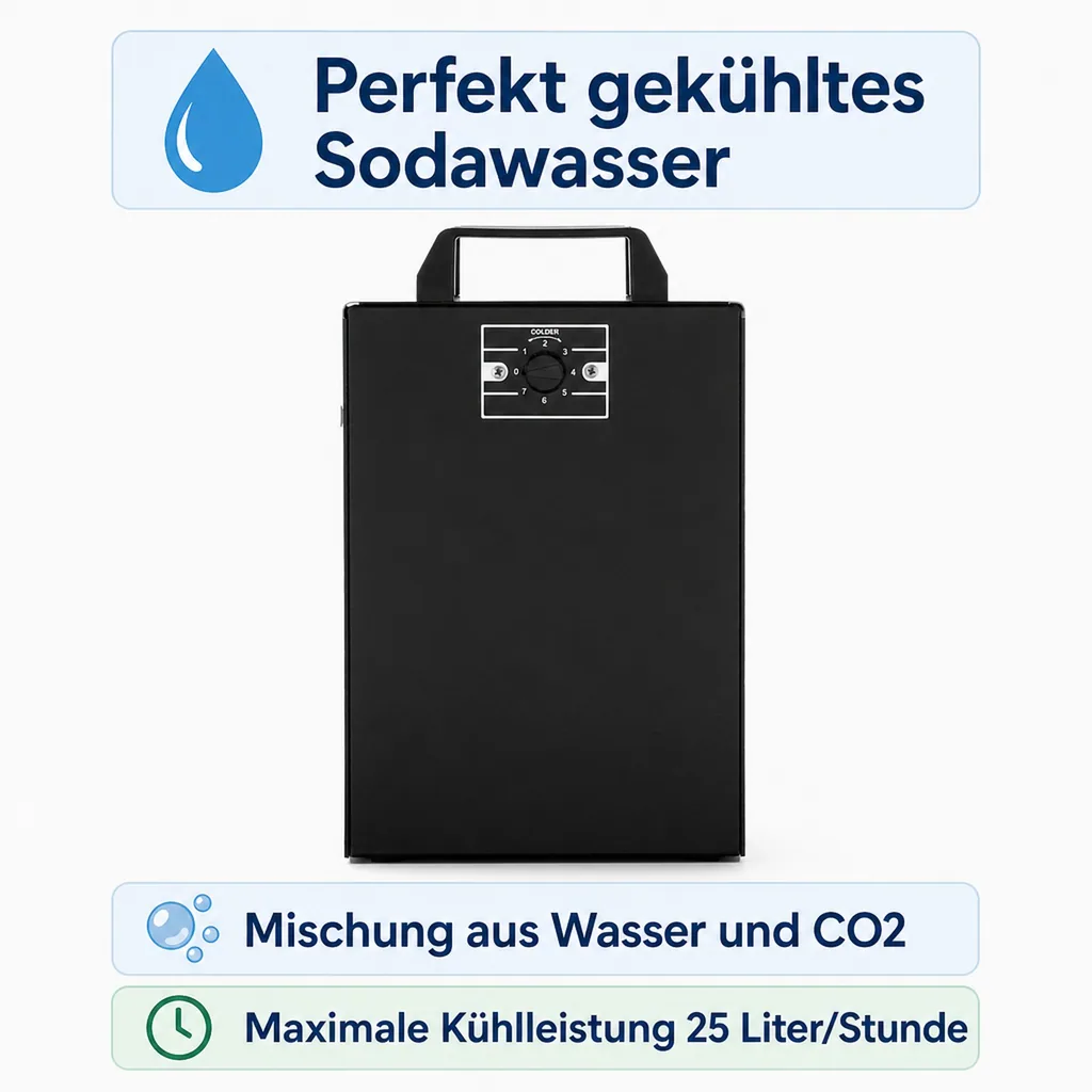 Wassersprudler, Wasserspender, Trinkwassersprudler - Soda Pygmy 25, Green Line