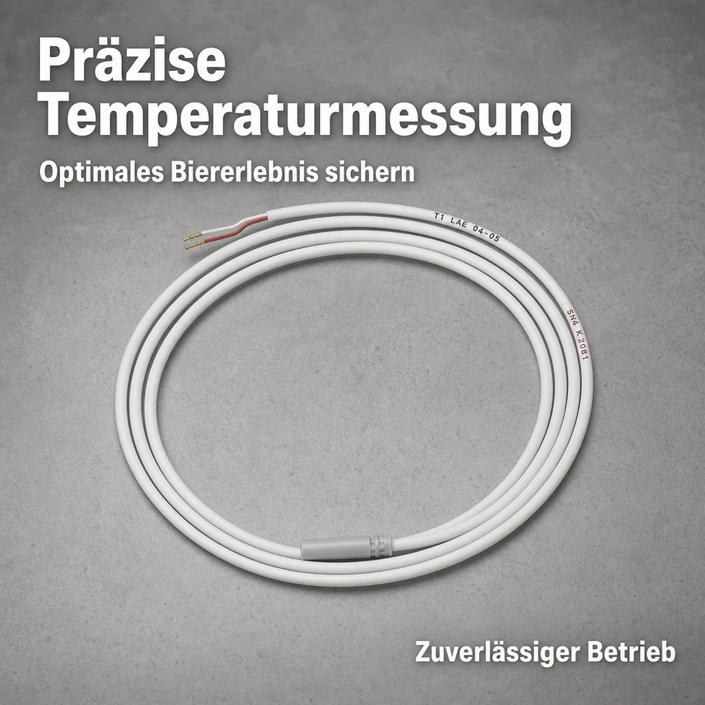 Fühlersonde NTC 103 AT11 mit 1,5m PVC-Kabel IP67 - Präzise Temperaturmessung für perfektes Bier