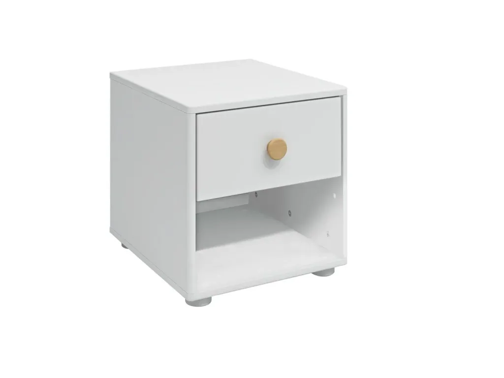 Flexa Kommode - Roomie, mit 1 Schublade, 38,5x41 cm, Farbe: Weiß/Eiche