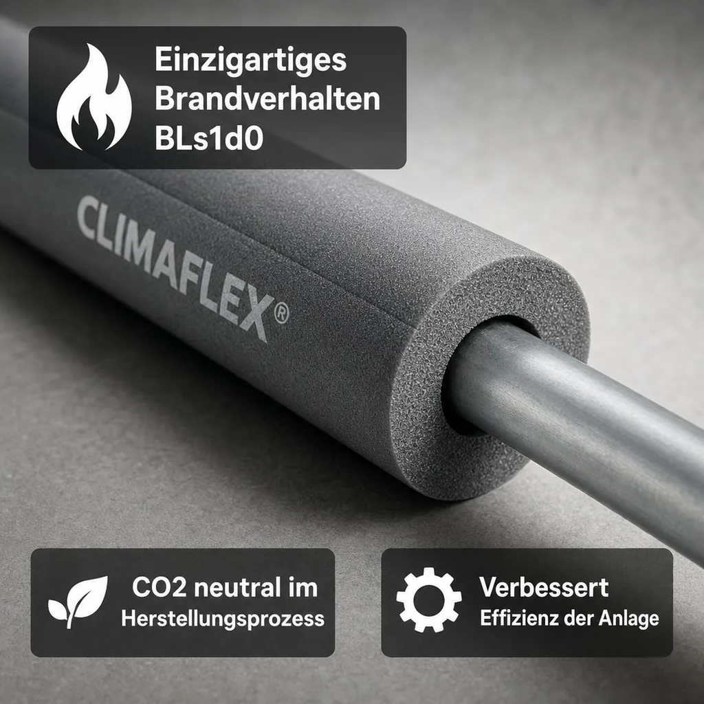 CLIMAFLEX® 2m Isolierschlauch Ø 48 mm x 9 mm Dämmung
