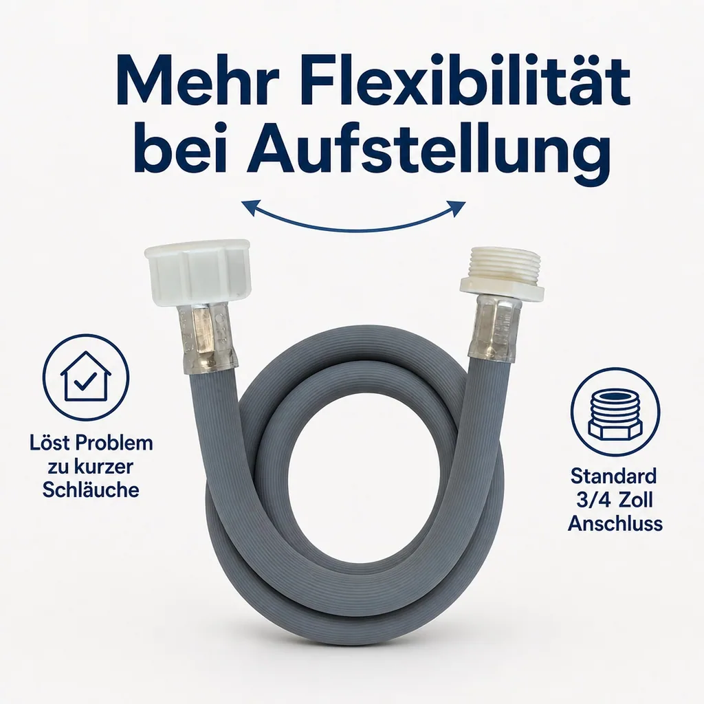 Zulaufschlauch Verlängerung, 3/4 Zoll, 3m