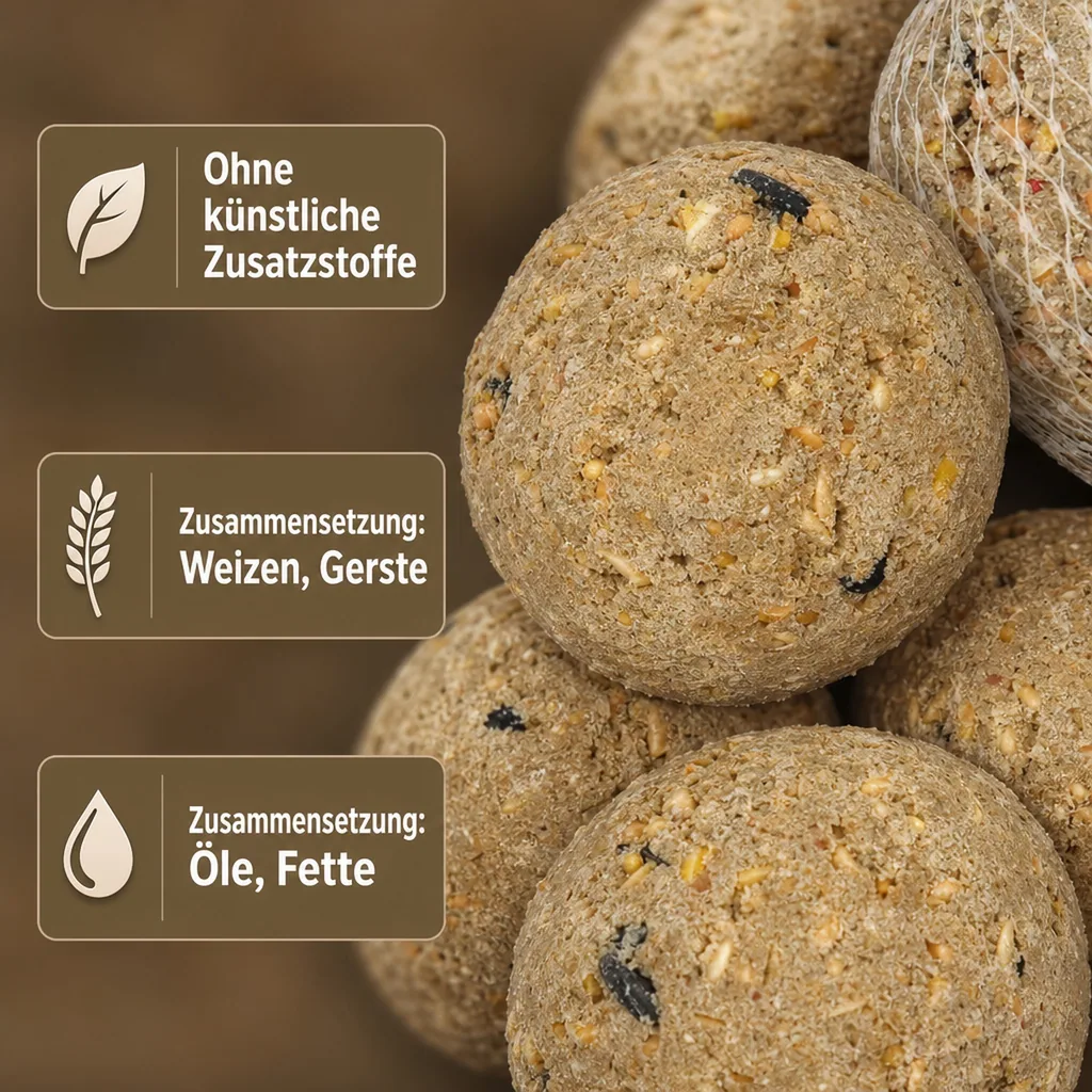 Meisenknödel 200 x ca.90 Gramm mit Netz