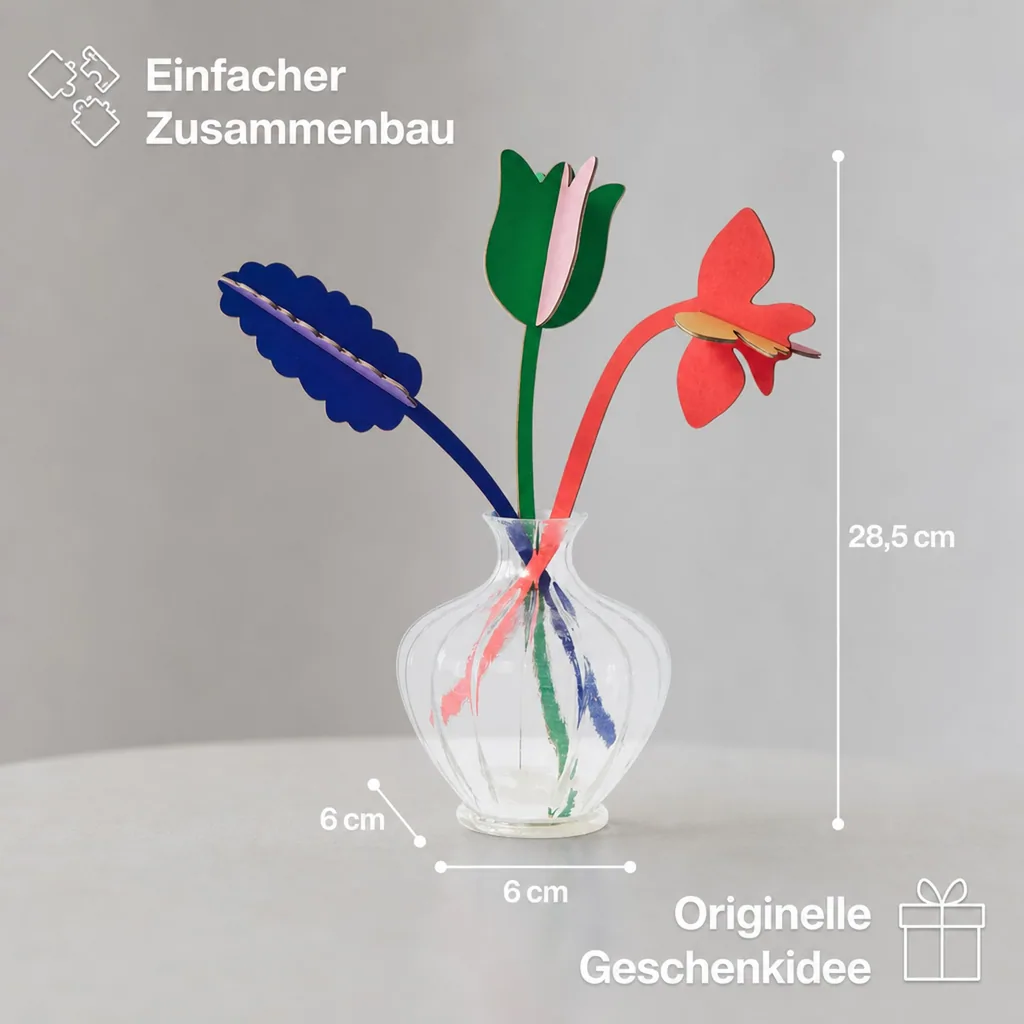 studio ROOF 3D Frühlingsblumen Pappe