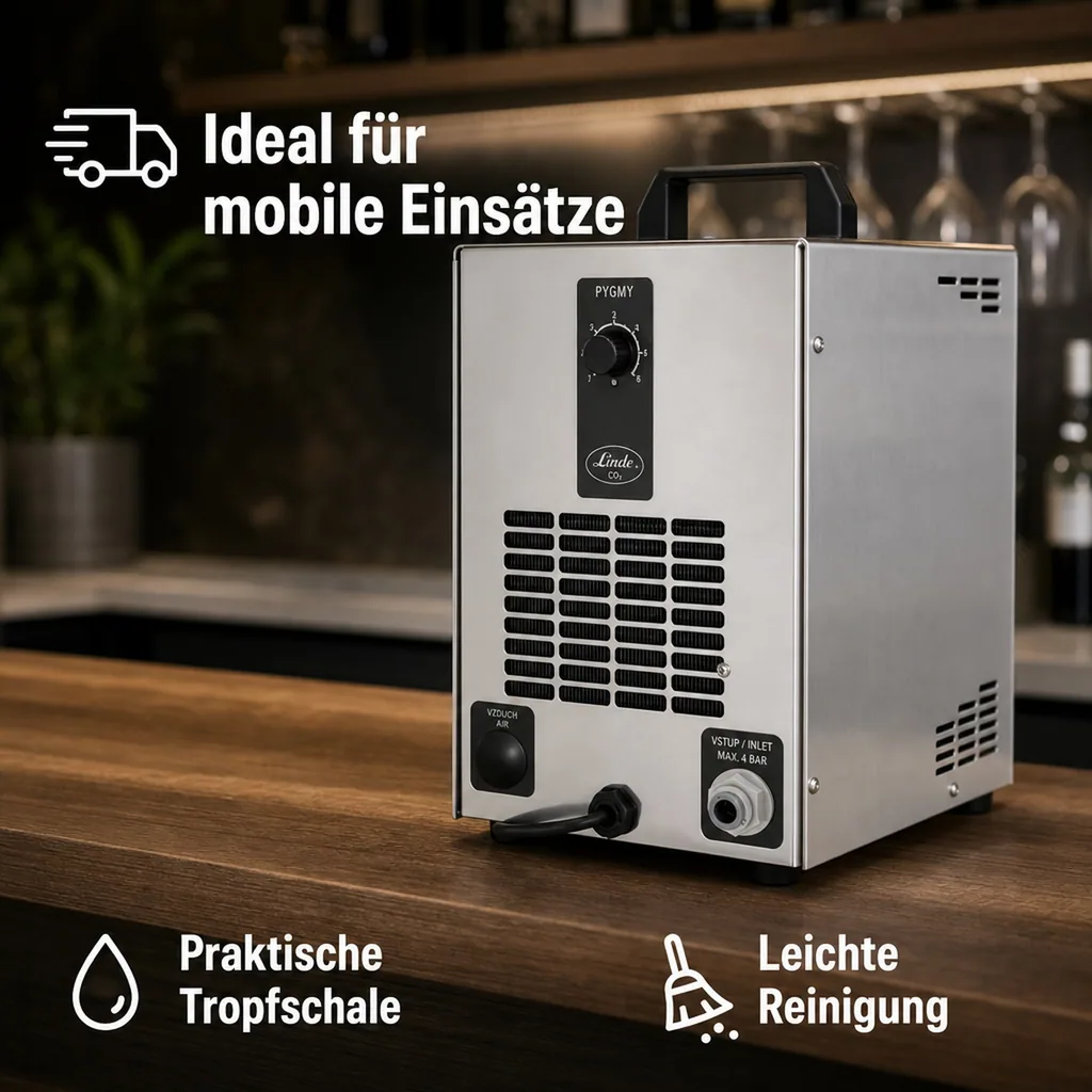 Bierzapfanlage PYGMY 25 1-Zeile, Trockenkühler, 35 l/h, 1 Zapfhahn, Edelstahl