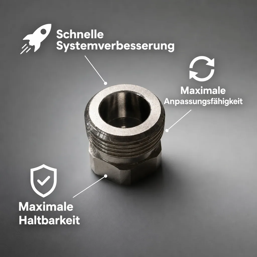 CO2 Adapter 5/8" Innengewinde auf 3/4" Aussengewinde
