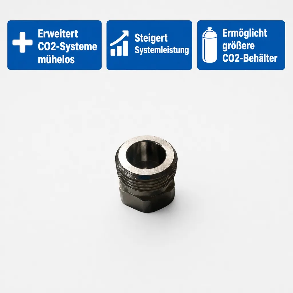 CO2 Adapter 5/8" Innengewinde auf 3/4" Aussengewinde