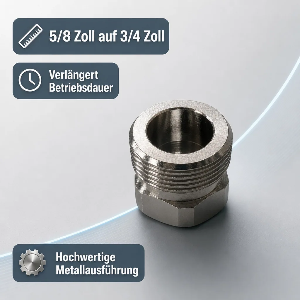 CO2 Adapter 5/8" Innengewinde auf 3/4" Aussengewinde