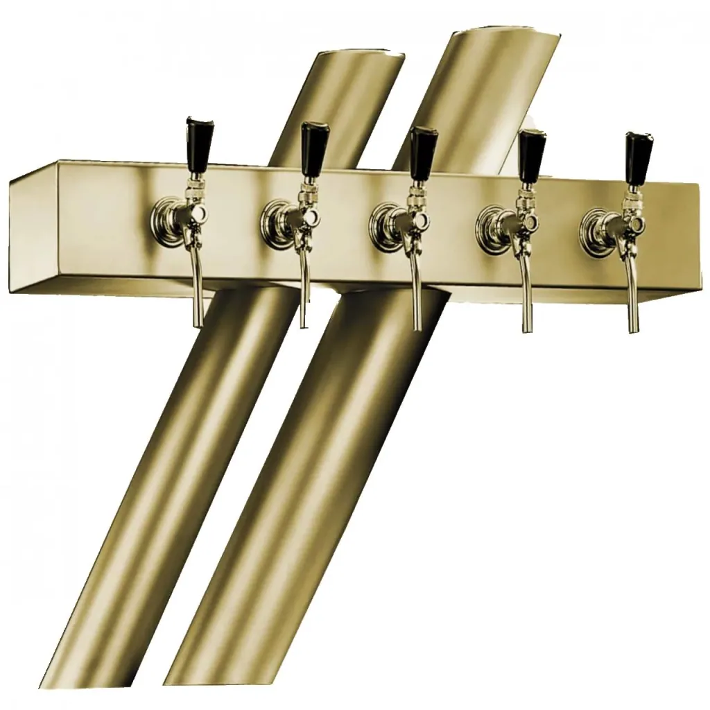 Schanksäule - Modell „RJ5“, CNS poliert, 5-leitig