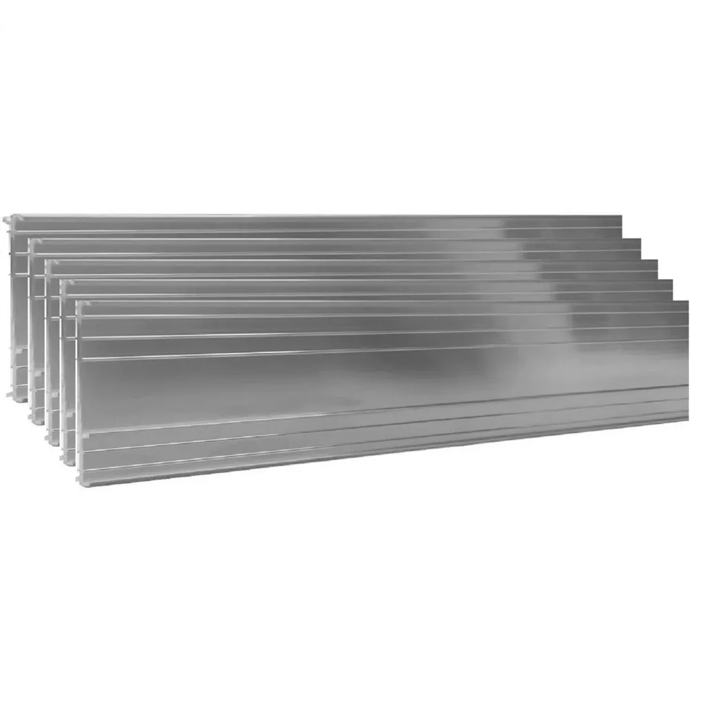Ultra Starke Alu Rasenkante 10cm x 100cm | Beeteinfassung | Beetumrandung | Beetbegrenzungen, Color-GS: ohne Farbe