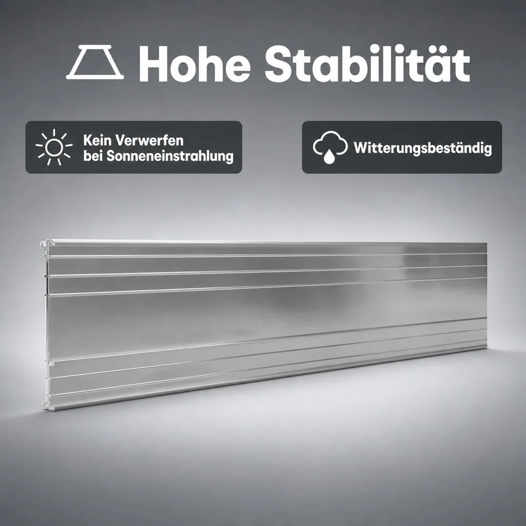 Ultra Starke Alu Rasenkante 10cm x 100cm | Beeteinfassung | Beetumrandung | Beetbegrenzungen, Color-GS: ohne Farbe