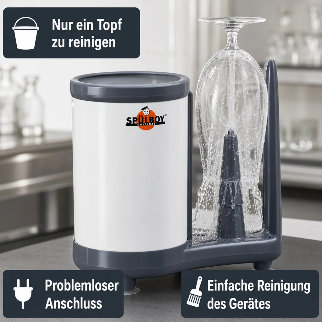 Gläserspüler, Gläserspülgerät - Original SPÜLBOY Neptun T2000