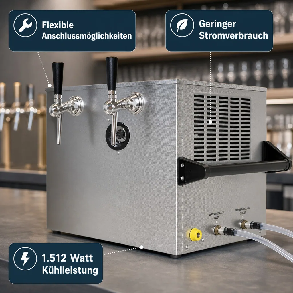 Trockenkühlgerät 2-leitig, 130 Liter/h, Oberthekengerät