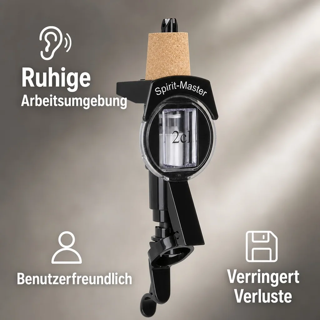 SPIRIT MASTER Portionierer, Spirituosen Dosierer - 2 cl für 3 bis 4.5 Liter Flaschen, Anisfest