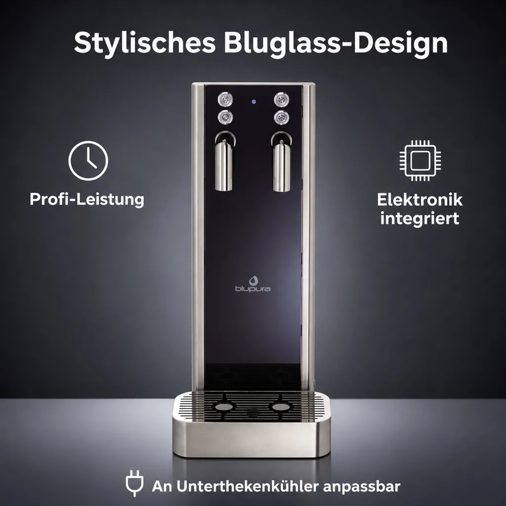 Wassersprudler, Wasserspender, Trinkwassersprudler - Bluglass Tower 2W, Auftisch