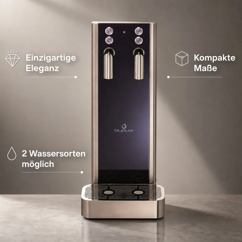 Wassersprudler, Wasserspender, Trinkwassersprudler - Bluglass Tower 2W, Auftisch