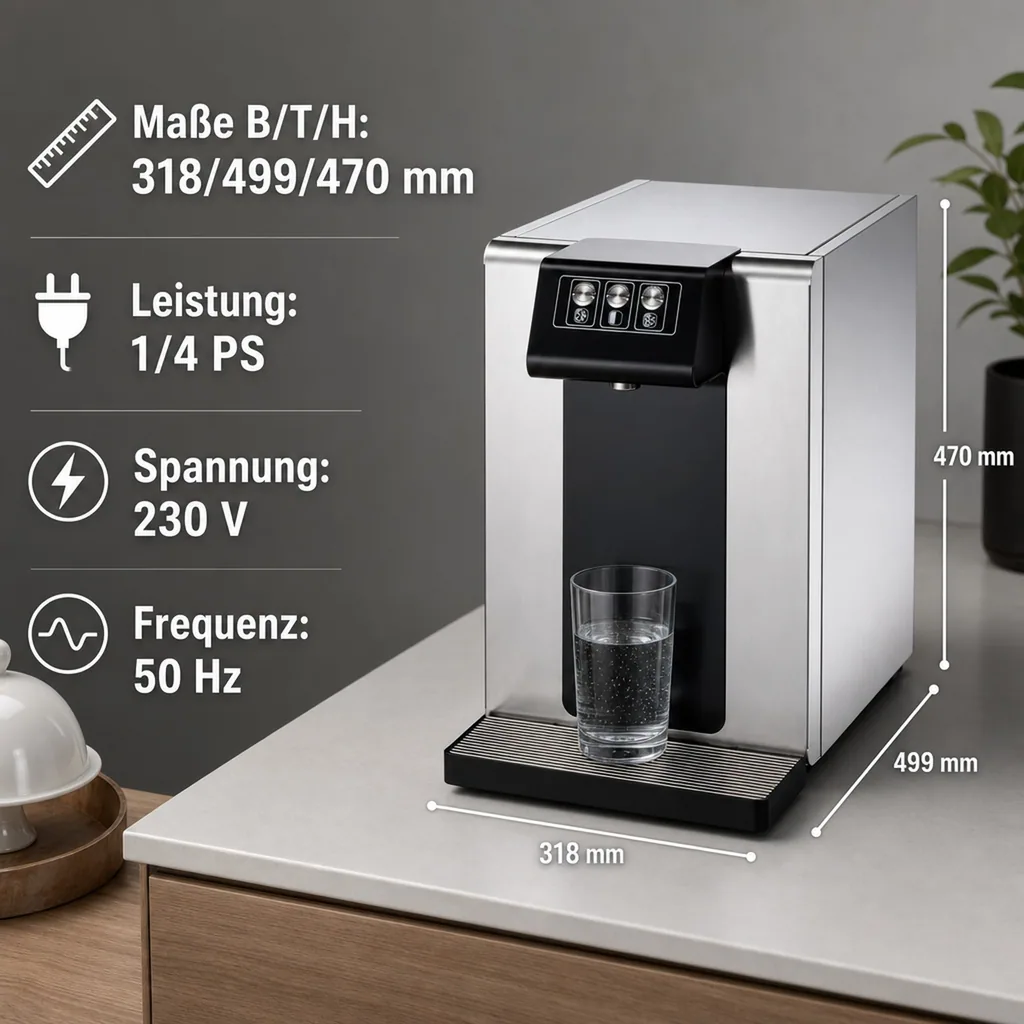 Wassersprudler, Wasserspender, Trinkwassersprudler - Blusoda 45 fizz, Auftisch