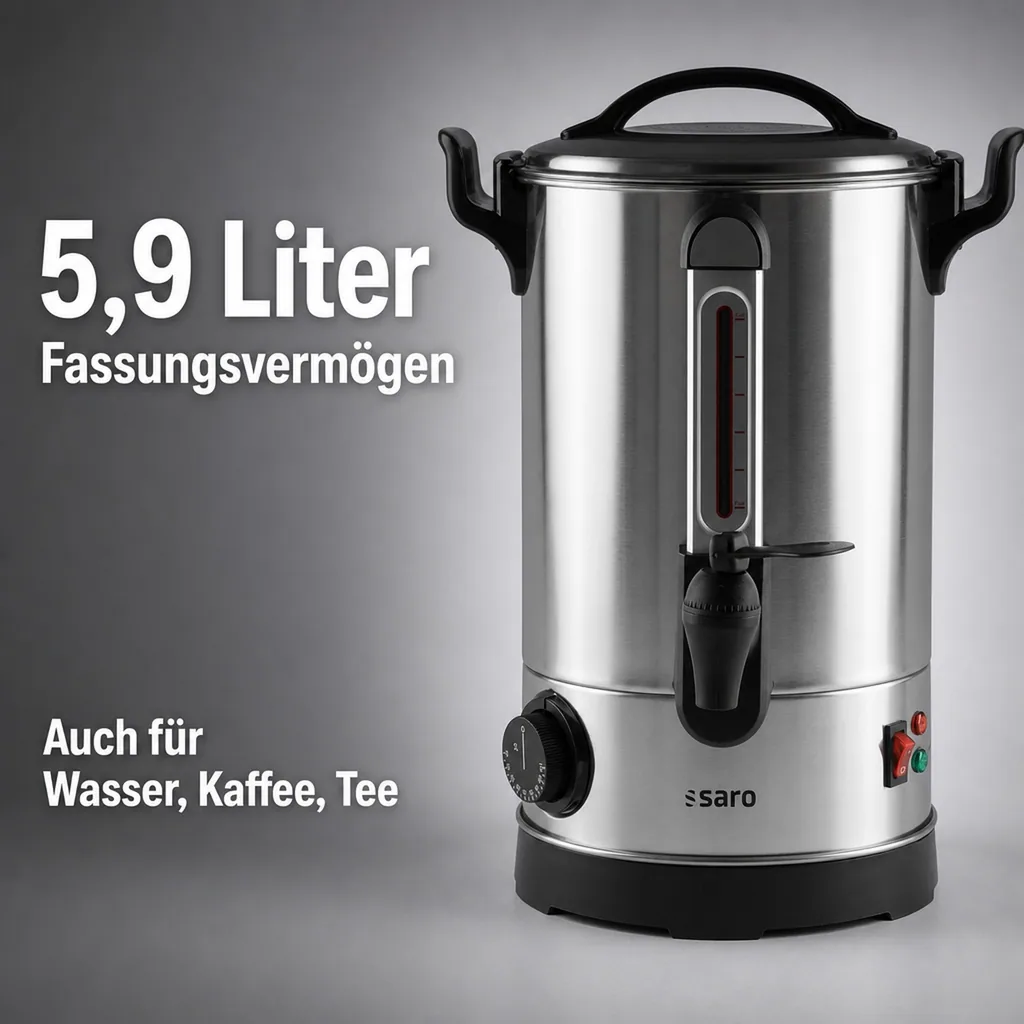 Glühweinkocher, Heißwasserspender, Glühweinautomat, Glühweinwärmer - ANCONA 5