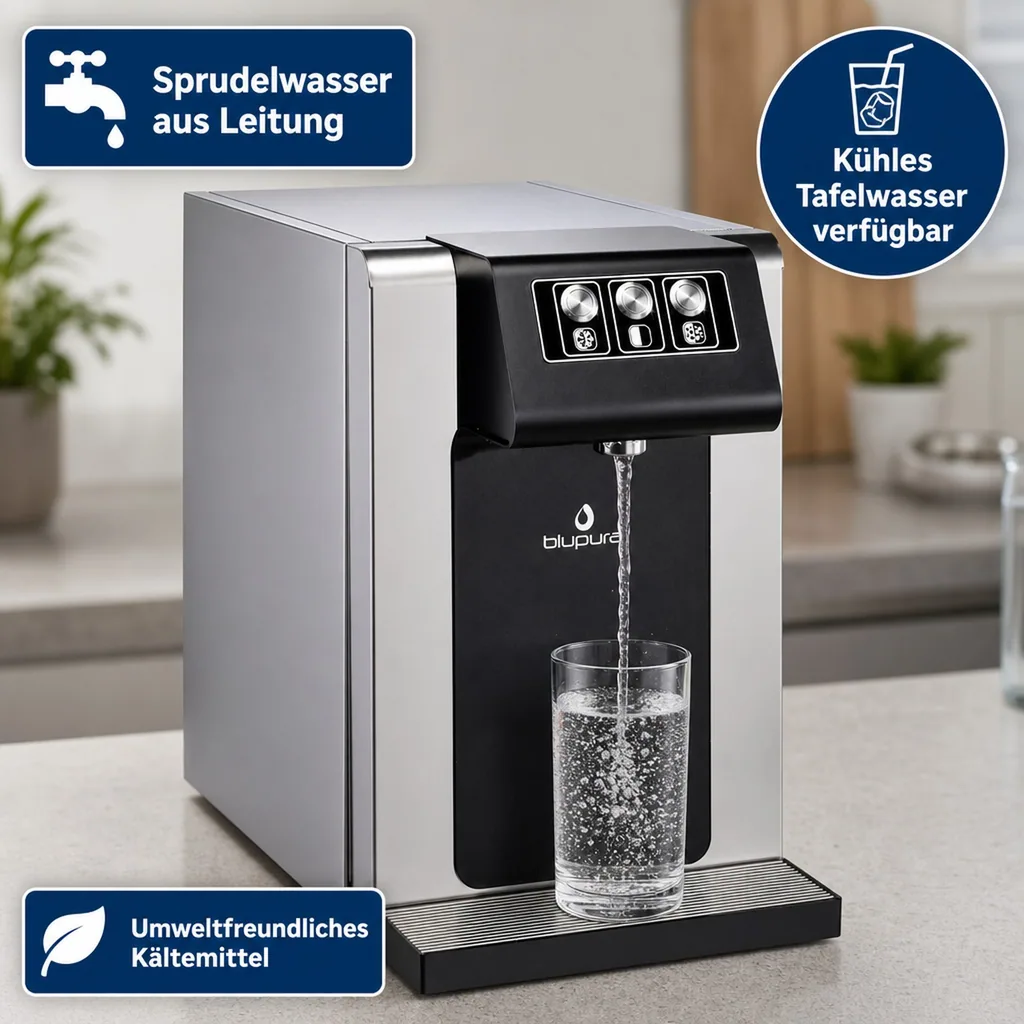 Wassersprudler, Wasserspender, Trinkwassersprudler - Blusoda 30 fizz, Auftisch