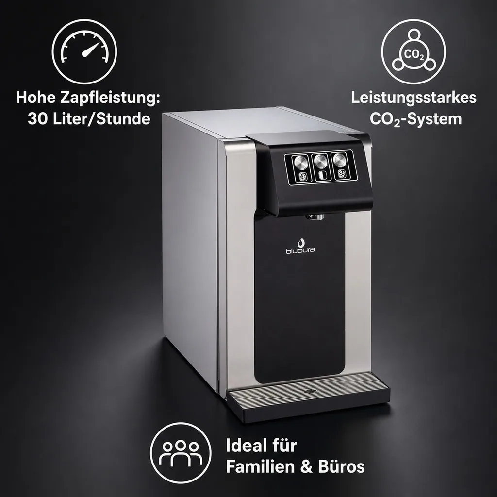 Wassersprudler, Wasserspender, Trinkwassersprudler - Blusoda MIX 30 fizz, Auftisch