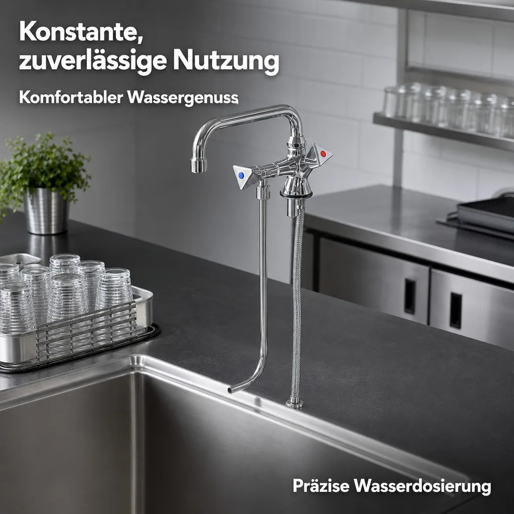 Wasserhahn, Küchenarmatur, Wasserarmatur, Kaltwasserstandhah - BRUSE, für Kaltwasser
