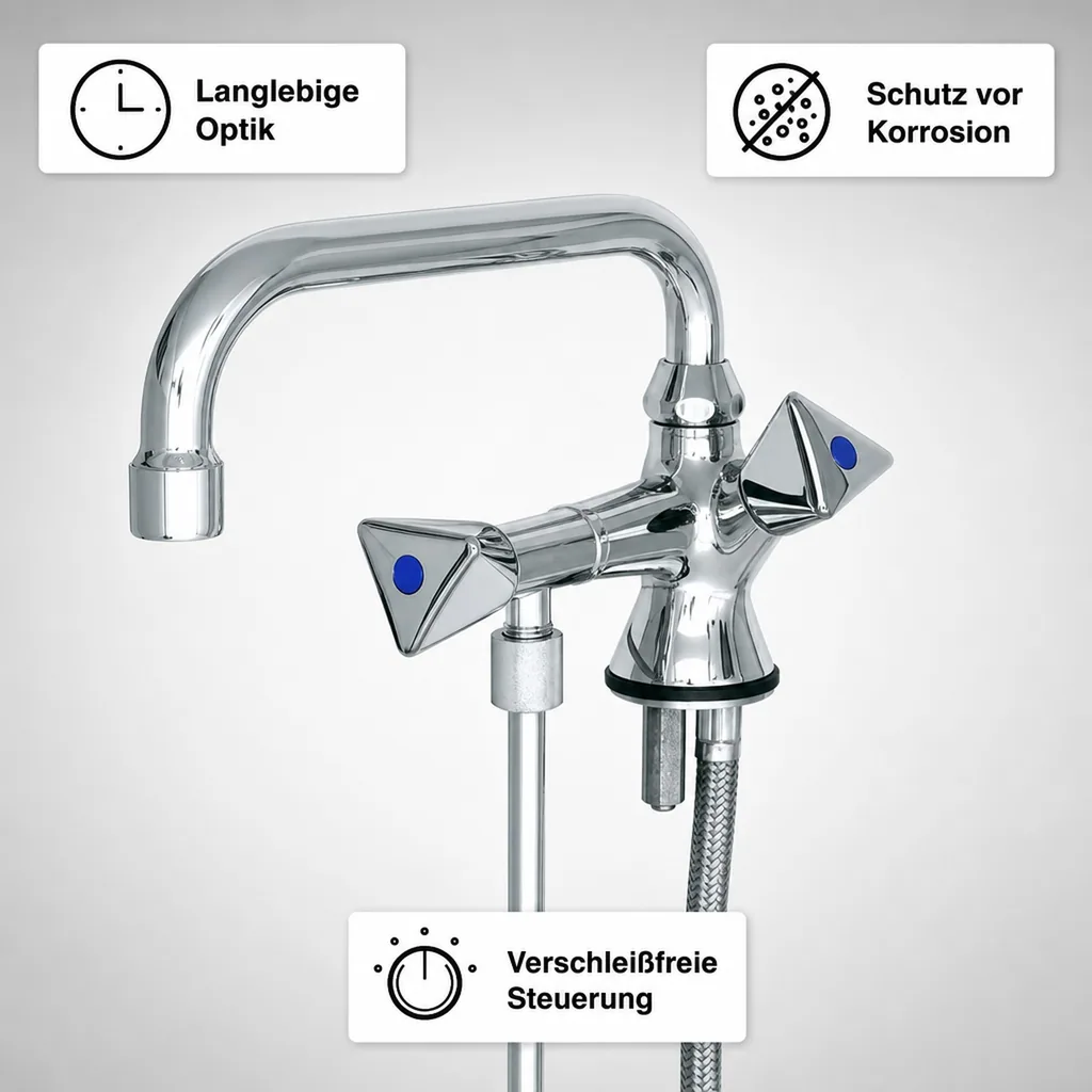 Wasserhahn, Küchenarmatur, Wasserarmatur, Kaltwasserstandhah - BRUSE, für Kaltwasser