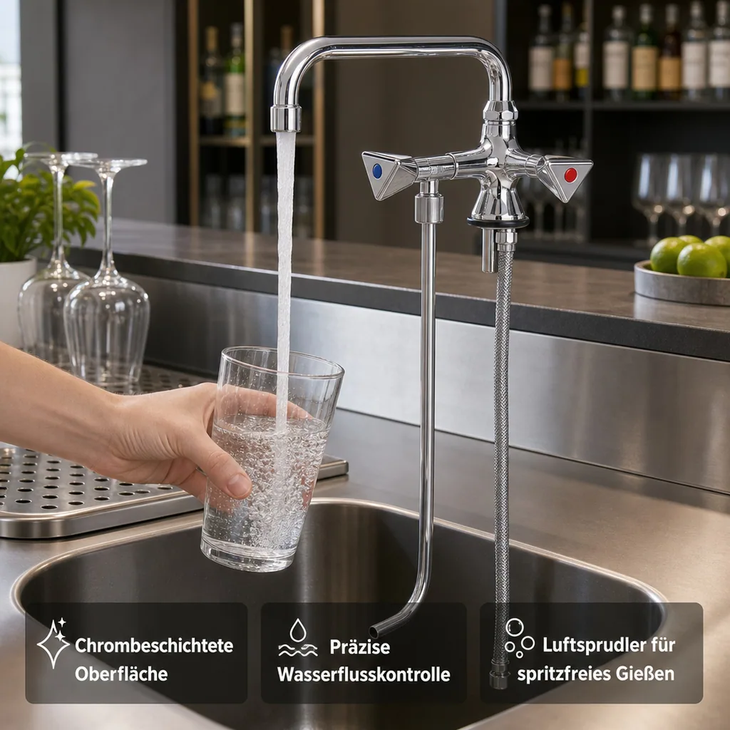 Wasserhahn, Küchenarmatur, Wasserarmatur, Kaltwasserstandhah - BRUSE, für Kaltwasser